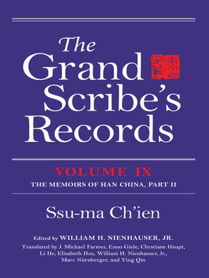 cover image of The Grand Scribe's Records, Volume IX
